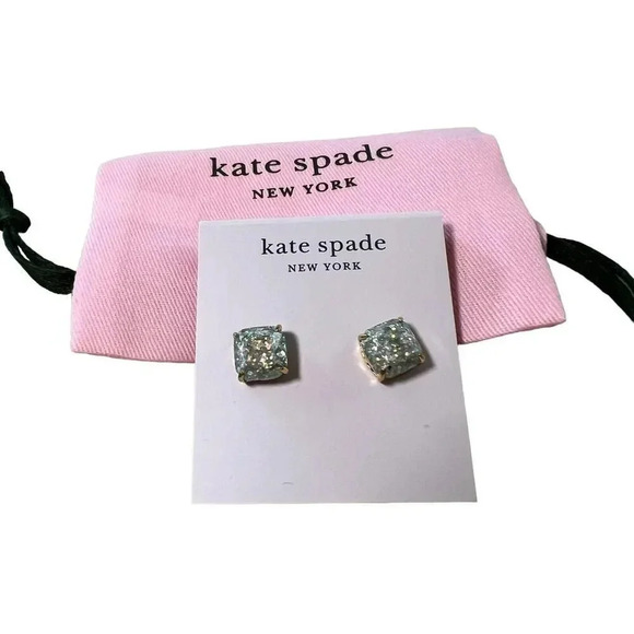 Kate Spade New York Square Stud Earrings in Multiglitter Multicolor - Picture 1 of 8